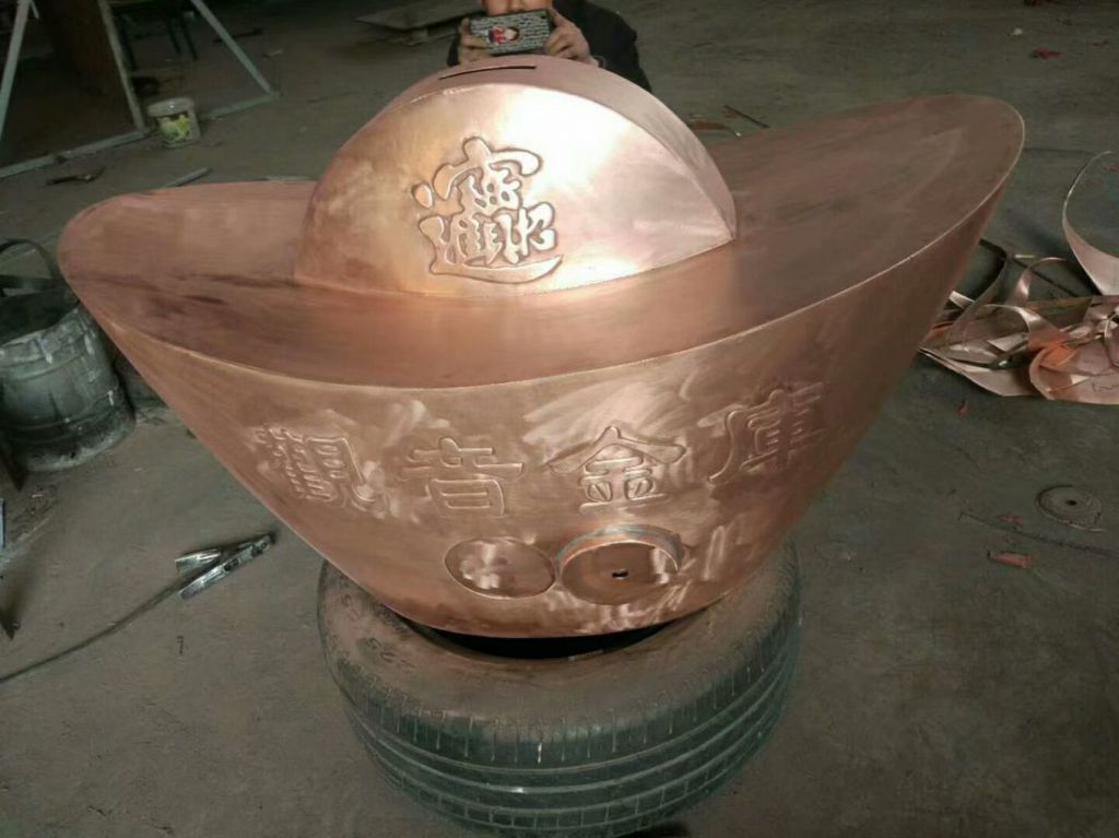 金元寶銅雕塑廠家,鑄銅金元寶雕塑制作公司 金元寶銅雕塑廠家,鑄銅金元寶雕塑制作公司