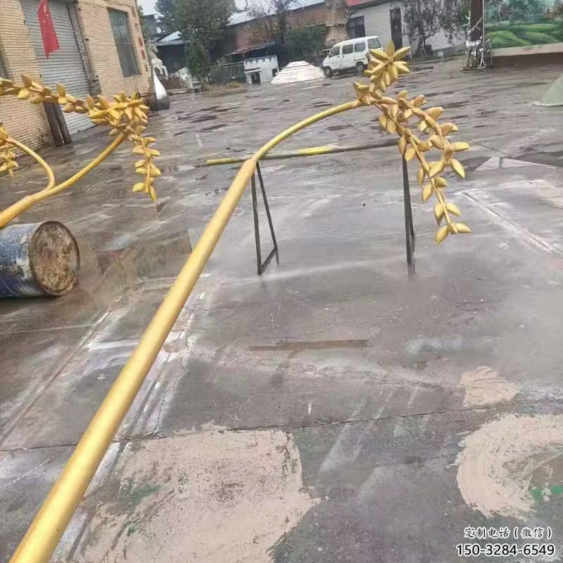 仿古水稻雕塑廠家 庭院彩繪雕塑制作 田間小品 仿古水稻雕塑廠家 庭院彩繪雕塑制作 田間小品