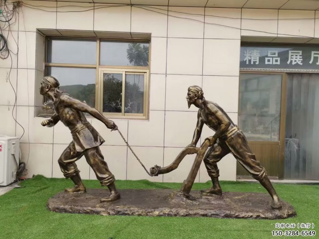 庭院農耕牛雕塑效果圖 城市古銅色雕塑 動物小品制作 庭院農耕牛雕塑效果圖 城市古銅色雕塑 動物小品制作