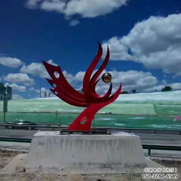 預定城市鳳凰雕塑 風景區彩繪雕塑 抽象擺件 預定城市鳳凰雕塑 風景區彩繪雕塑 抽象擺件