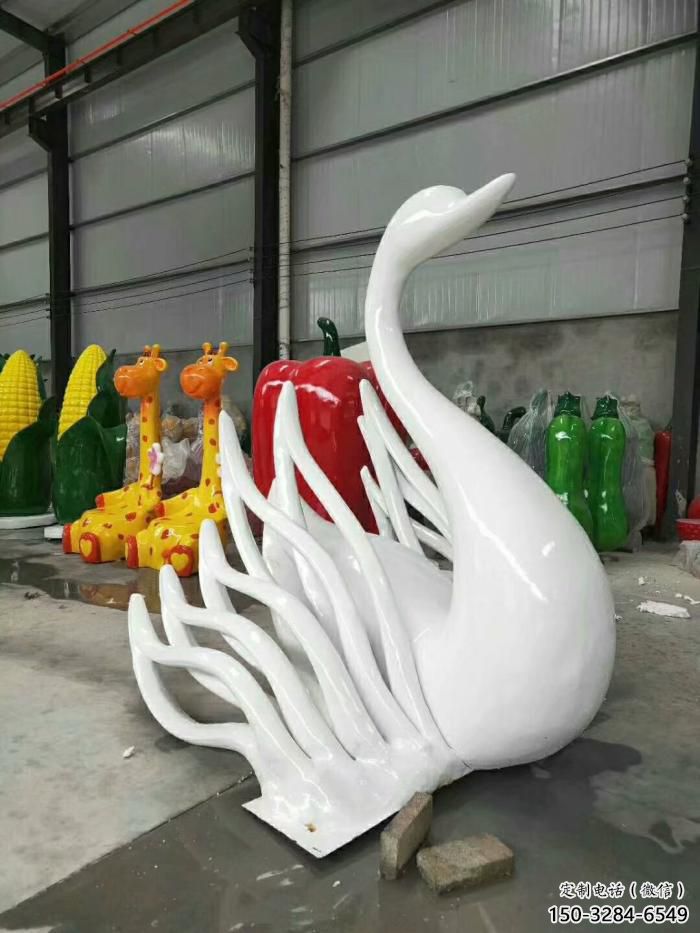 園林玻璃鋼天鵝雕塑 風景區仿真雕塑 廣場小品 園林玻璃鋼天鵝雕塑 風景區仿真雕塑 廣場小品
