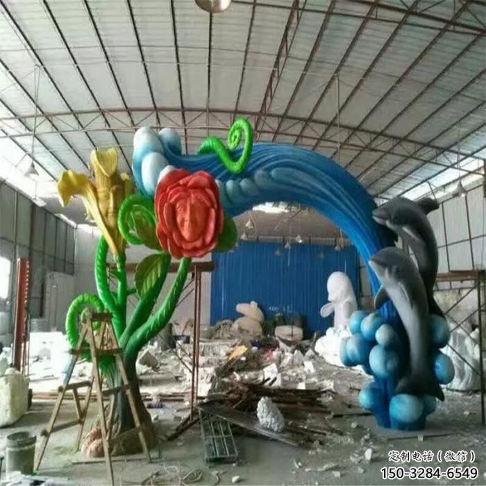 城市不銹鋼海豚雕塑廠家 風景區彩繪雕塑 抽象擺件 城市不銹鋼海豚雕塑廠家 風景區彩繪雕塑 抽象擺件