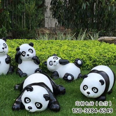公園玻璃鋼熊貓雕塑廠家 酒店門口雕塑 彩繪擺件 公園玻璃鋼熊貓雕塑廠家 酒店門口雕塑 彩繪擺件