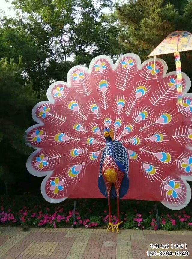 創(chuàng)意孔雀雕塑 步行街店門口雕塑 玻璃鋼動(dòng)物雕塑小品
