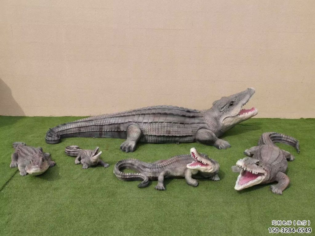售樓處玻璃鋼鱷魚雕塑 商業(yè)街仿真雕塑 動物擺件 售樓處玻璃鋼鱷魚雕塑 商業(yè)街仿真雕塑 動物擺件