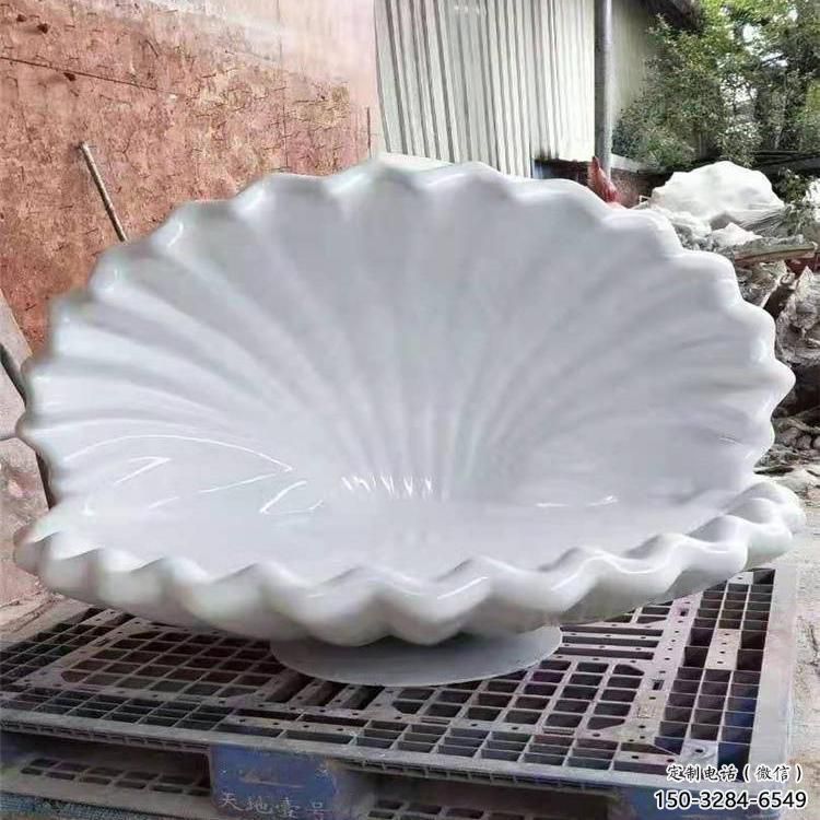 水景玻璃鋼貝殼雕塑 風(fēng)景區(qū)幾何雕塑 廣場小品