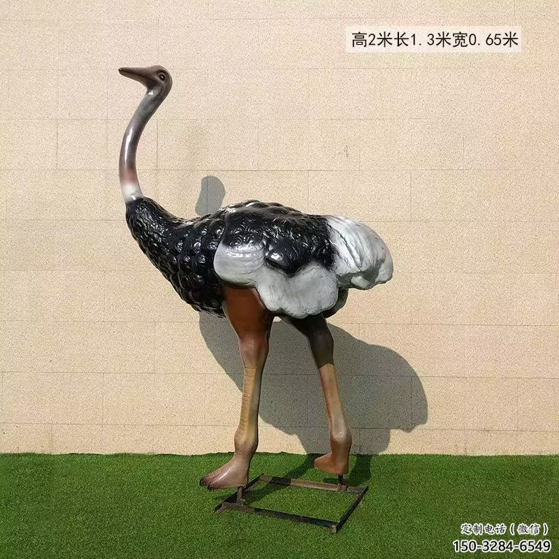 庭院鴕鳥雕塑 城市古銅色雕塑 動物小品 庭院鴕鳥雕塑 城市古銅色雕塑 動物小品