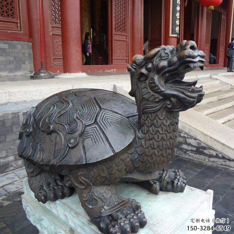 銅烏龜雕塑制作，神獸動物，仿古公園廣場擺件