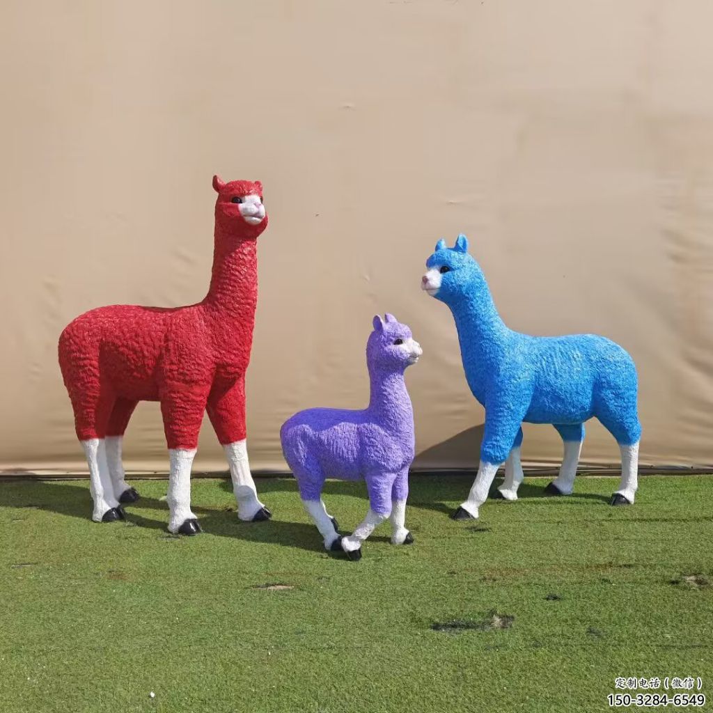 彩繪玻璃鋼綿羊雕塑廠家,動物景觀,園林小品 彩繪玻璃鋼綿羊雕塑廠家,動物景觀,園林小品