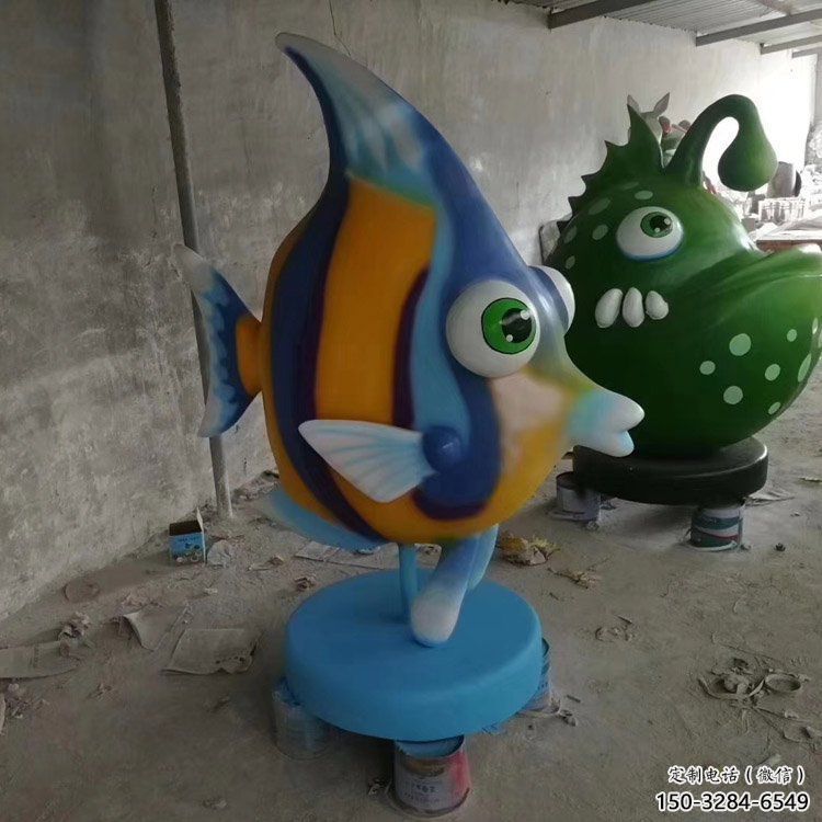 大型劍魚雕塑，戶外街頭雕塑，海洋生物雕塑