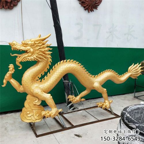 加工龍頭雕塑，鑄銅動物雕塑，房地產售樓處擺件