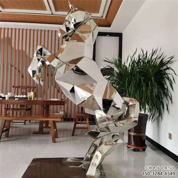 幾何奔馬雕塑,城市動物擺件,大型雕塑 幾何奔馬雕塑,城市動物擺件,大型雕塑
