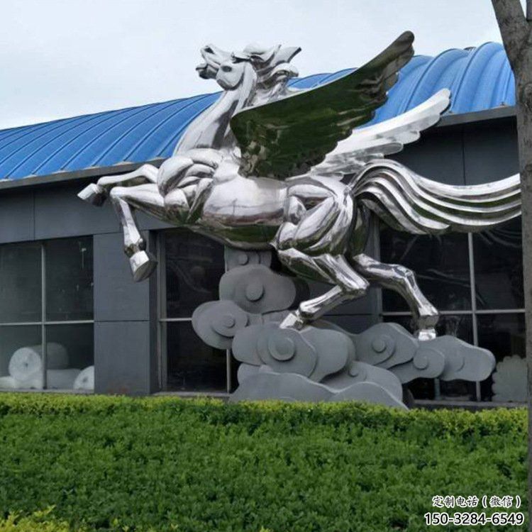 幾何抽象奔馬雕塑,城市動物擺件,大型廣場小品 幾何抽象奔馬雕塑,城市動物擺件,大型廣場小品