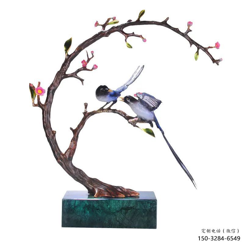 玻璃鋼仿真喜鵲雕塑 店門(mén)口園林雕塑 動(dòng)物小品