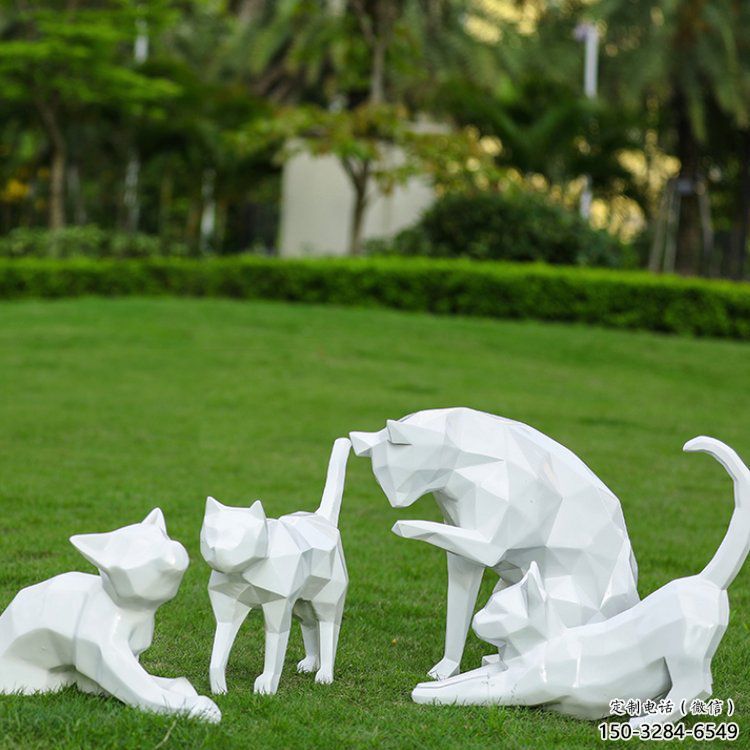 園林小貓雕塑,文化標識,公園小品 園林小貓雕塑,文化標識,公園小品