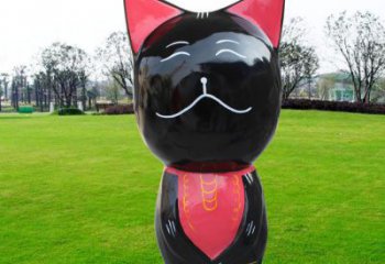 廣場小貓雕塑，動物擺件，仿古工藝