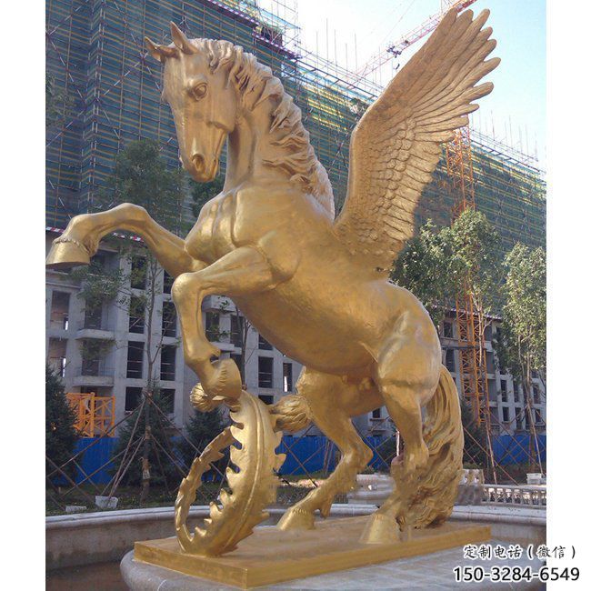 售樓部天馬雕塑,家禽小品,鍍銅工藝 售樓部天馬雕塑,家禽小品,鍍銅工藝