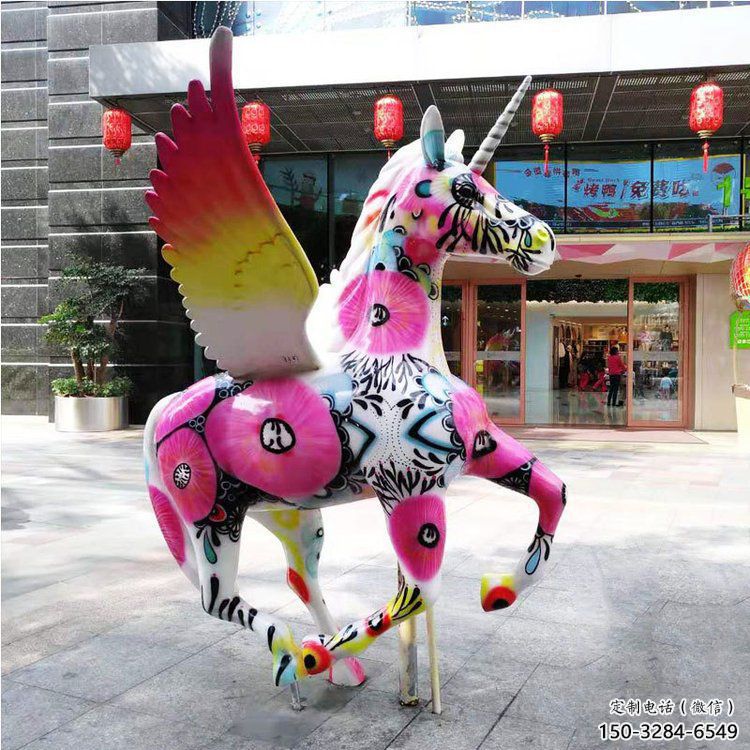 庭院天馬雕塑,現代小品,彩繪工藝 庭院天馬雕塑,現代小品,彩繪工藝