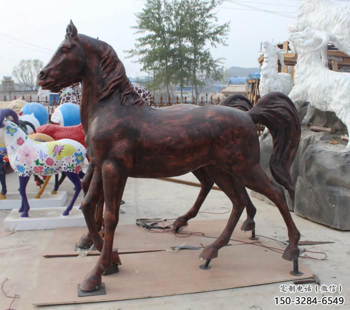 庭院小馬雕塑,動物小品,廣場擺件 庭院小馬雕塑,動物小品,廣場擺件