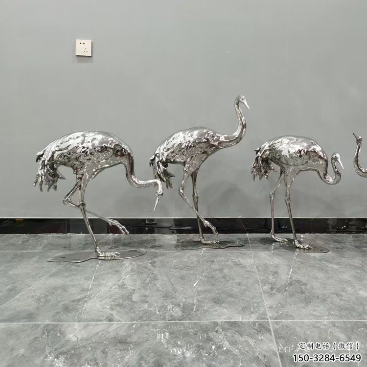 仿真白鶴雕塑 店門口園林雕塑 動(dòng)物小品 仿真白鶴雕塑 店門口園林雕塑 動(dòng)物小品