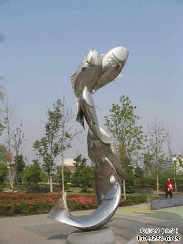 景區魚形雕塑,鍍金歐式雕塑,鐵藝材質 景區魚形雕塑,鍍金歐式雕塑,鐵藝材質