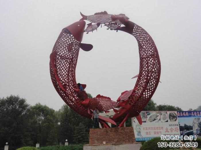 校園魚形雕塑,拉絲海洋雕塑,卡通主題 校園魚形雕塑,拉絲海洋雕塑,卡通主題