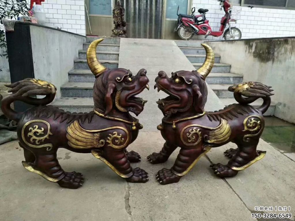 醫(yī)院貔貅雕塑，仿古動漫雕塑，仿古擺件