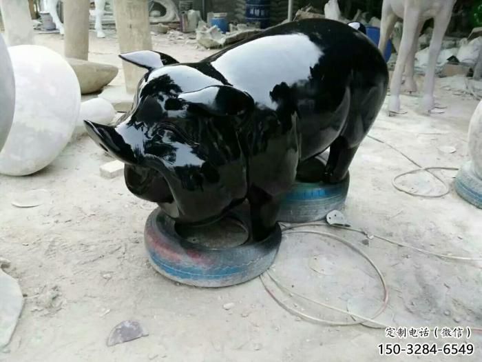 景區野豬雕塑,鍍金歐式雕塑,鐵藝材質 景區野豬雕塑,鍍金歐式雕塑,鐵藝材質