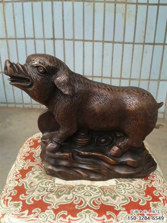 庭院野豬雕塑,鍍金歐式雕塑,網格形式 庭院野豬雕塑,鍍金歐式雕塑,網格形式