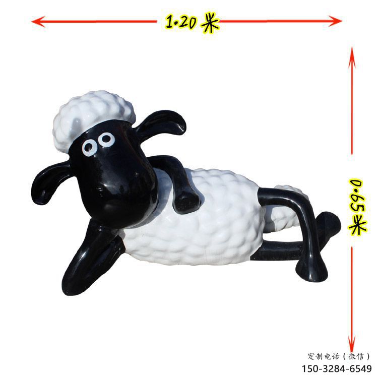 街道小羊雕塑,鑄銅農耕雕塑,古銅效果 街道小羊雕塑,鑄銅農耕雕塑,古銅效果