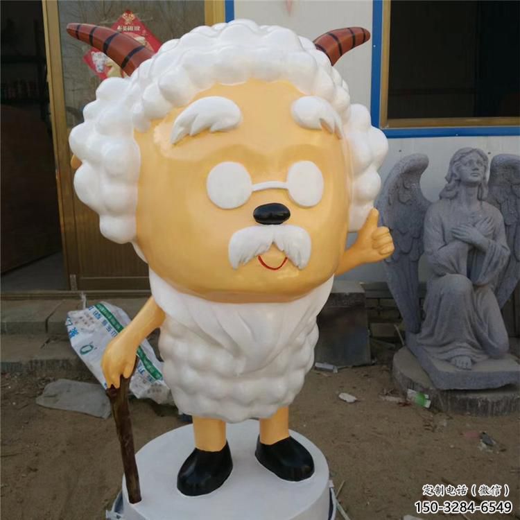 庭院小羊雕塑,鍍金歐式雕塑,卡通形式 庭院小羊雕塑,鍍金歐式雕塑,卡通形式