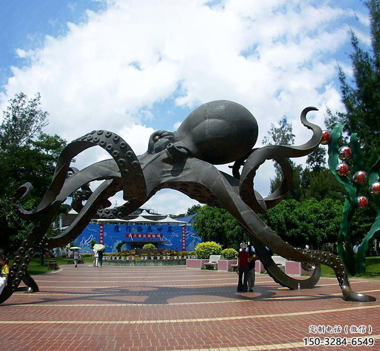 抽象章魚雕塑 店門口彩繪雕塑 步行街?jǐn)[件 抽象章魚雕塑 店門口彩繪雕塑 步行街?jǐn)[件