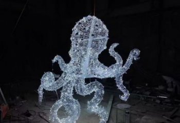 幼兒園烏賊雕塑，鐵藝文化雕塑，鑄造制作