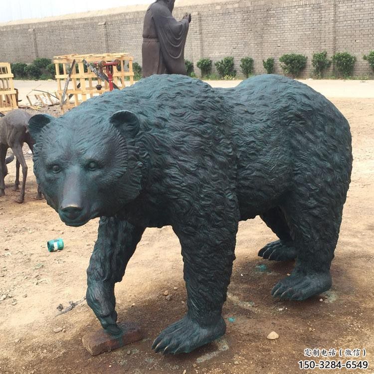 彩繪黑熊雕塑 仿真動物雕塑 步行街擺件 彩繪黑熊雕塑 仿真動物雕塑 步行街擺件