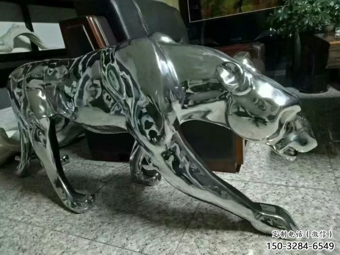 庭院獵豹雕塑,鍍金歐式雕塑,彩繪形式 庭院獵豹雕塑,鍍金歐式雕塑,彩繪形式
