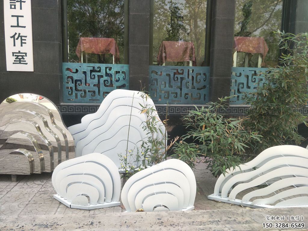 室內景觀雕塑,拉絲假山雕塑,抽象效果 室內景觀雕塑,拉絲假山雕塑,抽象效果
