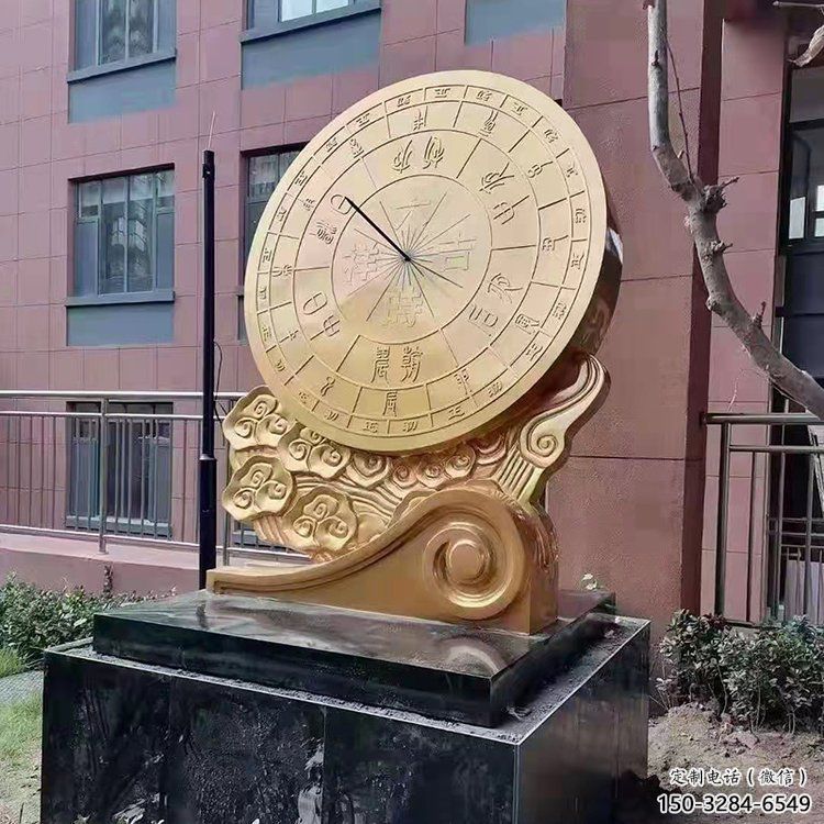 小區渾天儀雕塑，拉絲景觀雕塑，抽象效果