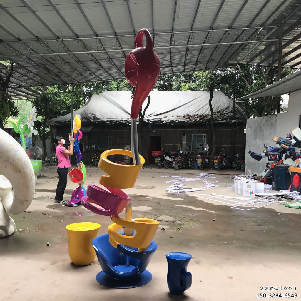 戶外茶壺雕塑,鍍金歐式雕塑,鍍金工藝 戶外茶壺雕塑,鍍金歐式雕塑,鍍金工藝