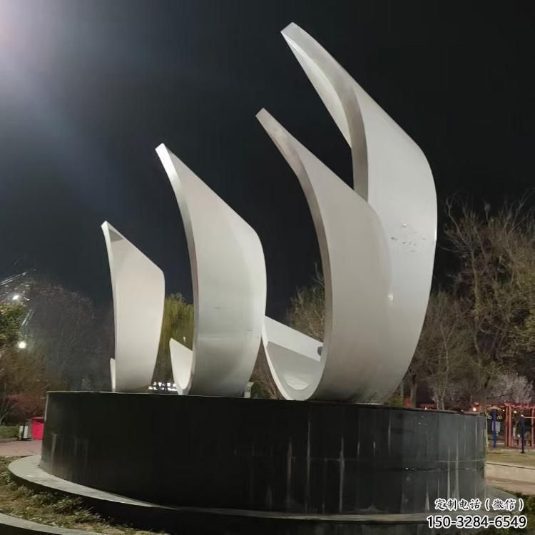 校園帆船雕塑,拉絲景觀雕塑,抽象主題 校園帆船雕塑,拉絲景觀雕塑,抽象主題