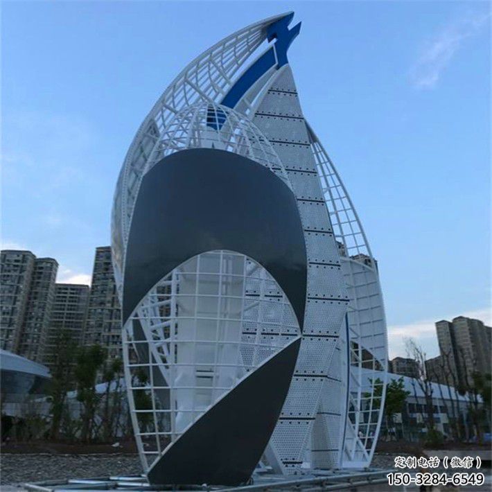 廣場帆船雕塑,抽象水景雕塑,抽象效果 廣場帆船雕塑,抽象水景雕塑,抽象效果