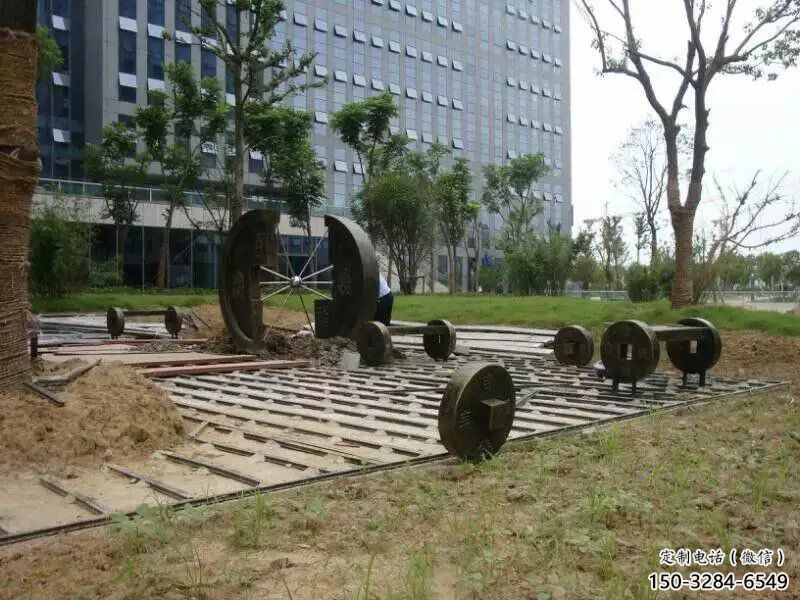 幼兒園銅錢雕塑,鐵藝文化雕塑,鑄造制作 幼兒園銅錢雕塑,鐵藝文化雕塑,鑄造制作