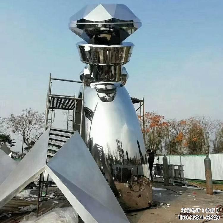 庭院戒指雕塑 公園草地小品 鍛造雕塑