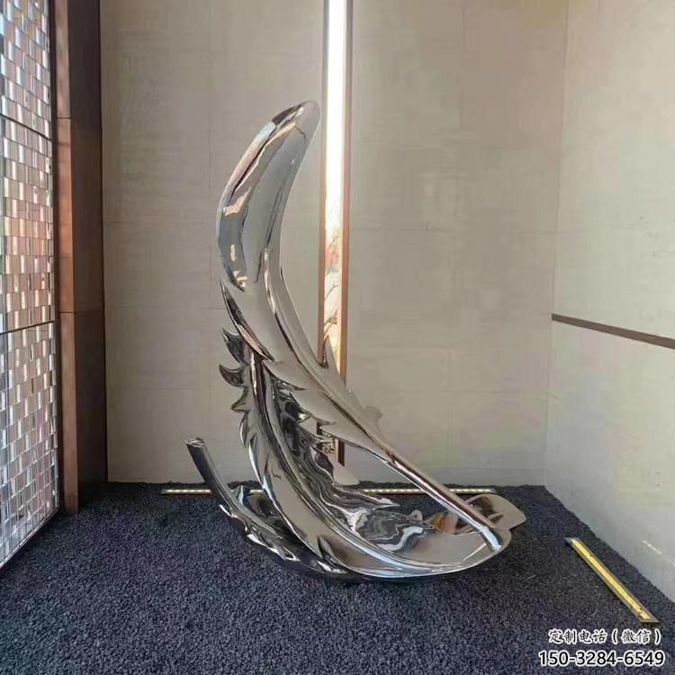 抽象羽毛雕塑 啞光景觀小品 室內雕塑 抽象羽毛雕塑 啞光景觀小品 室內雕塑