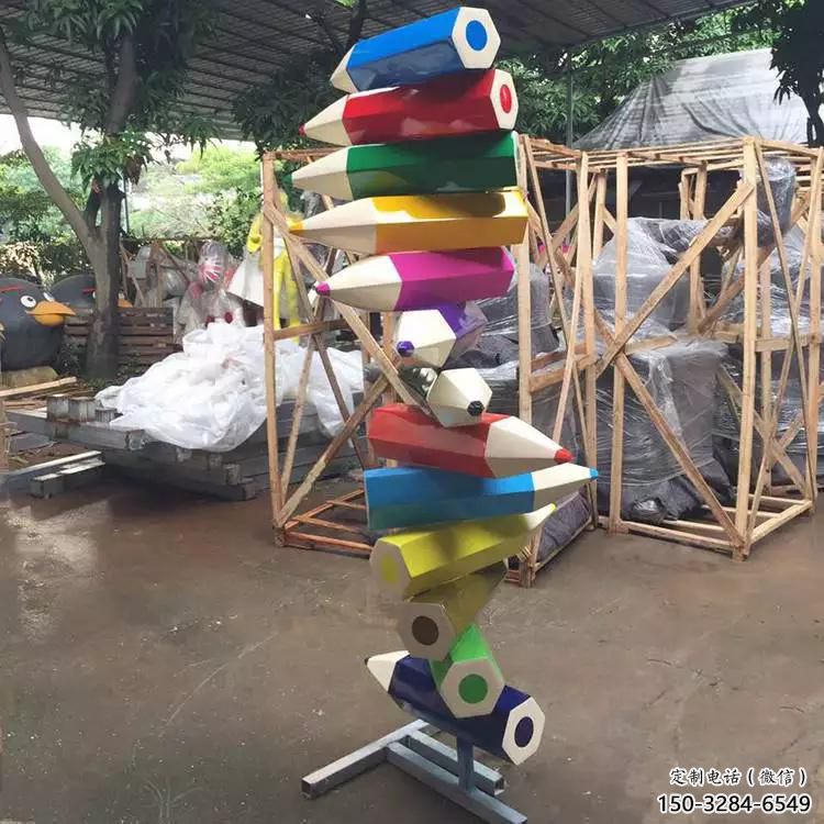 博物館鉛筆雕塑 電鍍現(xiàn)代小品 公園雕塑 博物館鉛筆雕塑 電鍍現(xiàn)代小品 公園雕塑