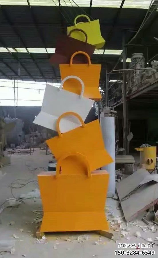 烤漆包包雕塑 鋼管景觀小品 室內雕塑 烤漆包包雕塑 鋼管景觀小品 室內雕塑
