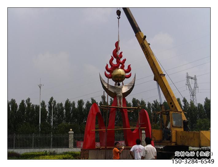 景觀場火炬雕塑 仿真景觀小品 景觀雕塑