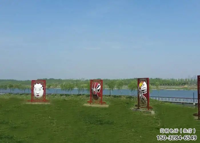 廣場臉譜雕塑 抽象景觀小品 烤漆雕塑 廣場臉譜雕塑 抽象景觀小品 烤漆雕塑