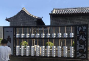 算盤雕塑 景觀美陳小品 噴漆雕塑