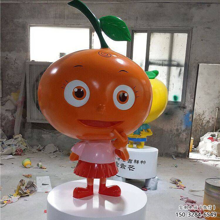 烤漆橙子雕塑 鋼管景觀水果雕塑 室內雕塑 烤漆橙子雕塑 鋼管景觀水果雕塑 室內雕塑