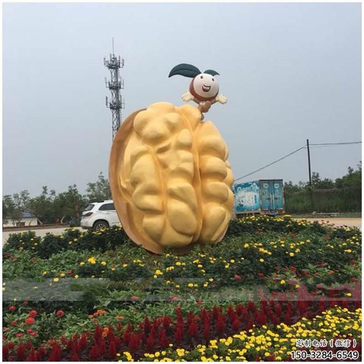 彩繪核桃雕塑 懸空餐飲店擺件 街頭雕塑 彩繪核桃雕塑 懸空餐飲店擺件 街頭雕塑